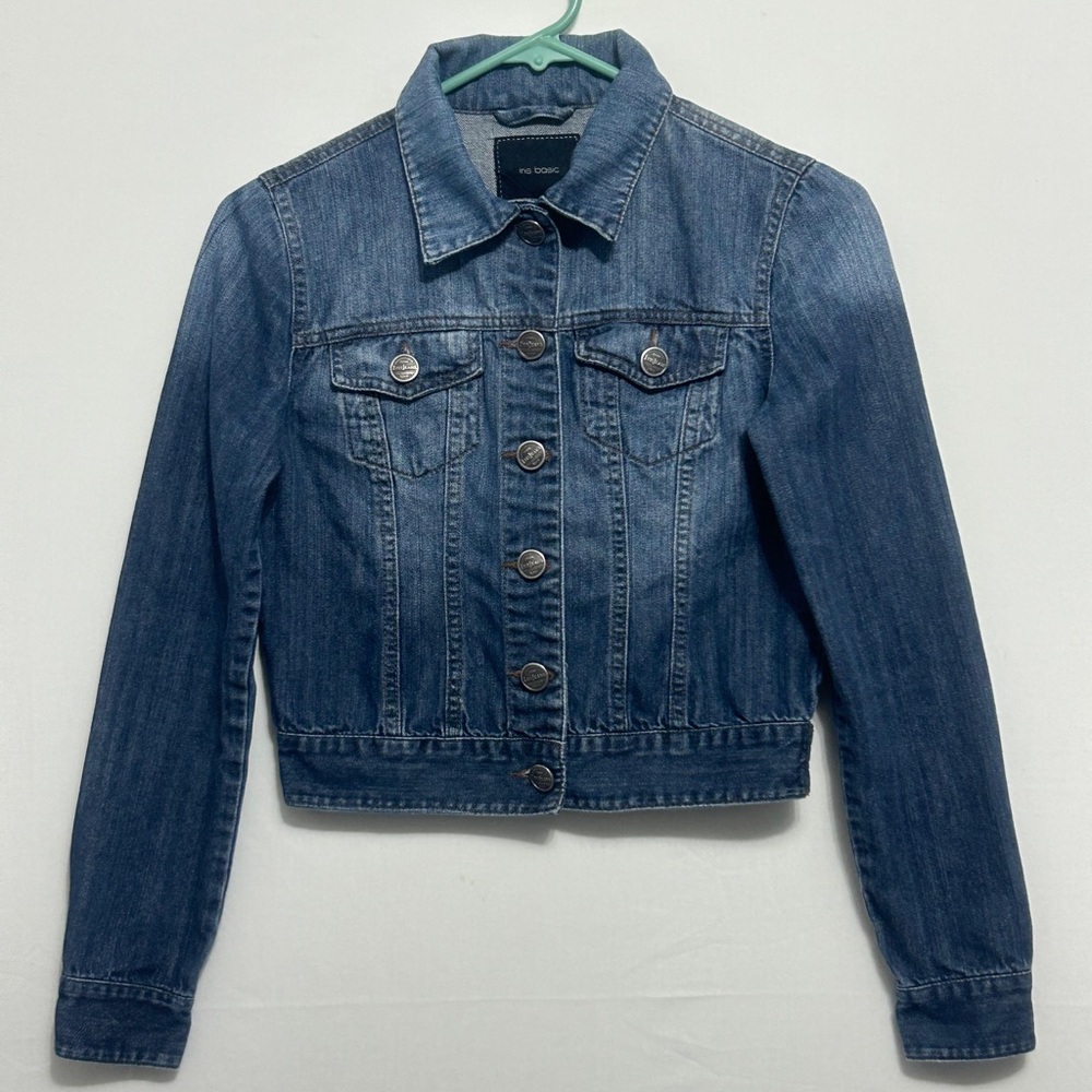 Iris Basic Cropped Denim Jacket Women’s Size Smal… - image 2
